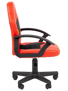 Детское компьютерное кресло CHAIRMAN KIDS 111, экокожа, красный/черный
